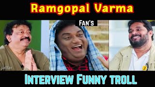 Rgv interview troll | Ramgopal Varma | Telugu troll | RGV punches | thug life | @SureAnnaya