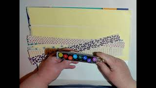 #roxysweeklychallenge | Fun DIY Drawn and Painted Transparent Collage Washi | Week 40