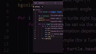 Draw Spiraling parallelogram using Turtle in Python #python #shorts