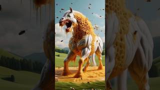 Horse and honey 🍯#shorts#aishorts#viralshorts#trends  #ai#trending shorts shorts#ytshorts#animals#sh