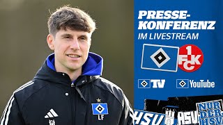 RE-LIVE: MATCHDAY-PRESSEKONFERENZ I HSV vs. 1. FC Kaiserslautern I 23. Spieltag