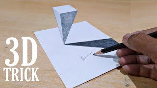 how to draw an optical illusion | 3D trick art | pencil | Art | Videos