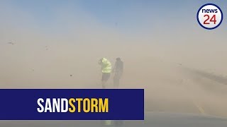 WATCH: Sandstorm leaves motorists, officials in a spin in Villiersdorp