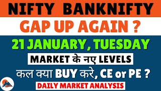 NIFTY PREDICTION FOR TOMORROW 21 JANUARY 2025 | MARKET PREDICTION FOR TOMORROW