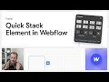 Strukturiere deine Website - schnell & einfach. Das Quick Stack Element in Webflow am Bsp. von Apple