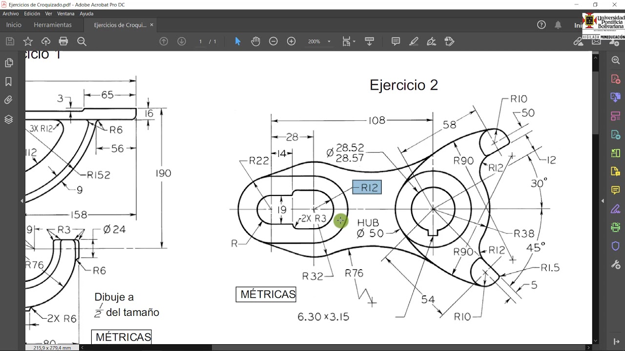 Ejercicio De Croquizado En SolidWorks - YouTube