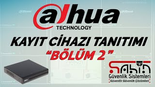 Dahua XVR 1B08 Kayıt Cihazı Menü; Ayarlar \