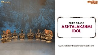 Pure Brass Ashtalakshmi Idol Set