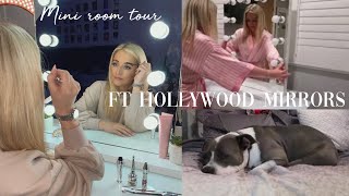 Mini room tour ft Hollywood Mirrors