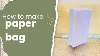 Diy craft paper gift bag