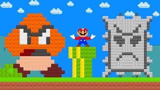 Super Mario Bros. When everything Mario touches turn to LEGO ( Part 2 ) | PixSaga Mario