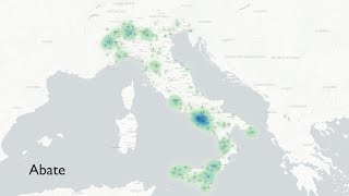 Maps of 45,000 Surnames in Italy