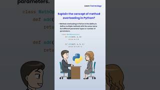 method overloading in Python | Python interview question | #python #interview #methodoverloading
