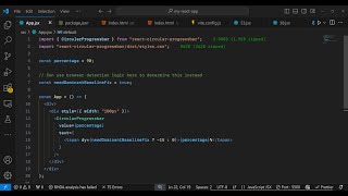 Build a React.js Animated Circular Loading Progressbar Using react-circular-progressbar in JSX