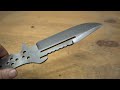 making a dark tactical knife