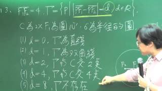 [高中數學][101學測][多選13][雙曲線定義與圖形][周杰數學]