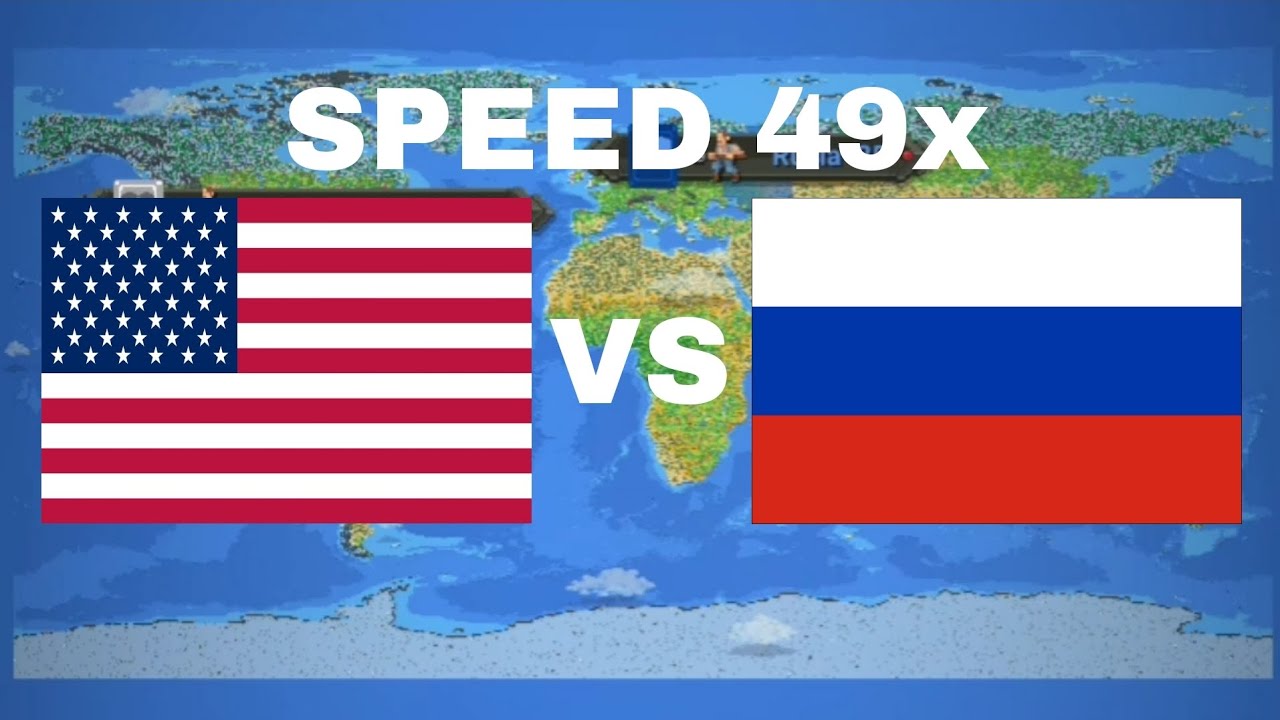 Amerika Serikat VS Rusia. 49x Speed - WorldBox Timelapse - YouTube