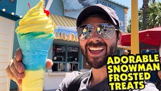 Adorable Snowman Frosted Treats! Pixar Pier Frosty Parfait! Max's Munchies!