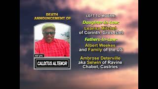 Calixtus Altenor ~ Long Obituary
