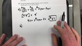 Example (2.4) - Greatest integer function application problem (Precalc)