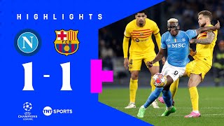 Osimhen Robs Barca of Victory 🤯 | Napoli 1-1 Barcelona | Champions League Round Of 16 Highlights