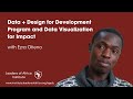 Data + Design for Development Program with Ezra Otieno 2022