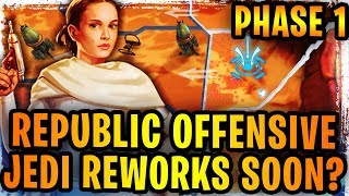 Phase 1 Republic Offensive Geonosis Territory Battle Gameplay Where Are The Jedi Reworks SWGoH