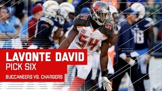 Lavonte David Picks Off Philip Rivers \u0026 Returns it for a TD! | Buccaneers vs. Chargers | NFL