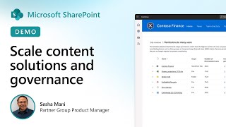 Scale content solutions and governance with SharePoint