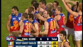 West Coast Eagles v Brisbane Lions (2010 AFL Season - Round 19)