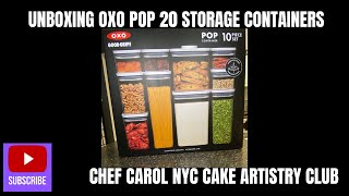 Unboxing OXO POP 20 Storage Containers