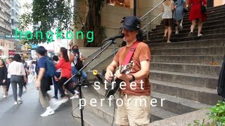 hongkong street performer singing anak English version original Ni ka Freddie with bunos love song