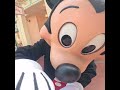 【キャラグリ】ミッキー先生にお会いしましたらミッキーの行動が可愛くてとてもカッコよかったです！