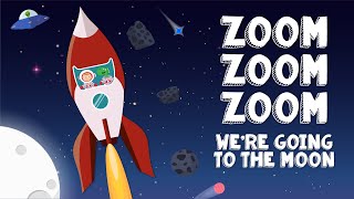Zoom Zoom Zoom We're Going to the Moon Song - Rocket Song for Kids - Space Songs for Kids