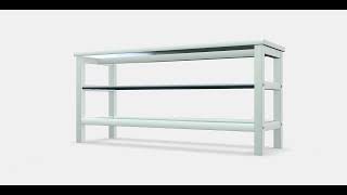 TJUSIG bench with shoe rack | AR | Ecommerce