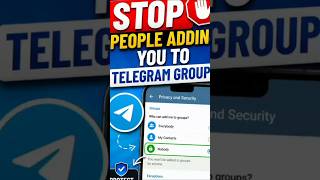 How to Stop People Adding You to Telegram Groups #TechFrack #Shortsvideo‎