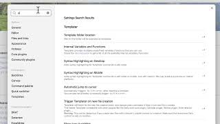 Settings Search Plugin for Obsidian