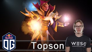 OG.Topson Invoker Gameplay - Ranked Match - OG Dota 2.