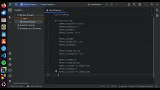 Heart Shape Using Python Turtle Graphics Library | Python Turtle Project