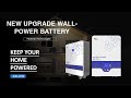 Anern Newly Upgraded Wall-mounted Solar Lifepo4 lithium battery