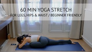 60分鐘深度臀腿腰拉伸 (中文) ｜初學者友善 ｜60MIN DEEP HIP LEG \u0026 LOWER BACK STRETCH  | NICKY YOGA TAIPEI PARIS