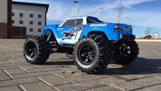 Traxxas XMAXX First Blast on 18/50 Gearing \u0026 Custom Painted Shell