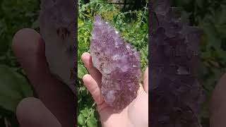 Crystal Show And Tell - A SUPER Sparkly Amethyst #gems #crystals #nature #mining