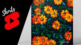 STUNNING Flower Painting #shorts acrylic painting