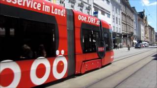 Linz  Bombardier CityRunner trams - Straßenbahnen - Villamos