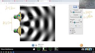 Simulation of two source interference (Phet)
