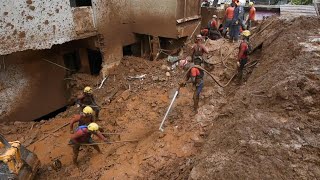 Brazilian firefighters on site to help locals affected by rainstorms | AFP