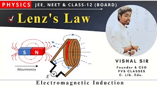 Lenz's Law | Electromagnetic Induction 🔥 NEET |JEE 2025| #boardexam #class12physics #neet #VishalSir