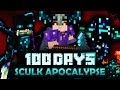 I Survived 100 Days in a Minecraft SCULK APOCALAYPSE...