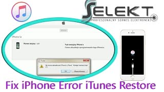 Fix iPhone 5S Error iTunes Restore (-1) which is Related to Baseband Hardware \u0026 Software | Selekt